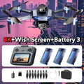 GT8 8K Dual Camera FPV Drone – Brushless Motor, Optical Flow Hovering, Obstacle Avoidance, 3KM Range & Foldable Design