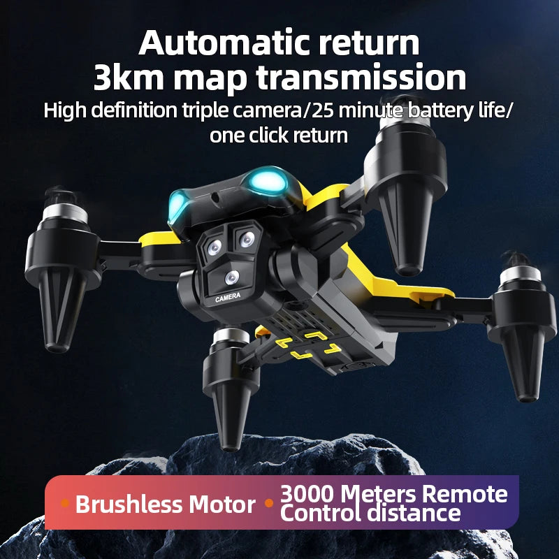 B9 Pro RC Drone with Dual HD Cameras – 4K/1080P FPV, Optical Flow Positioning, Altitude Hold & Foldable Design