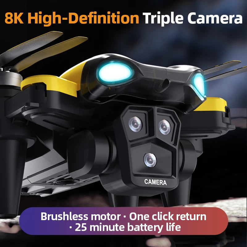 B9 Pro RC Drone with Dual HD Cameras – 4K/1080P FPV, Optical Flow Positioning, Altitude Hold & Foldable Design