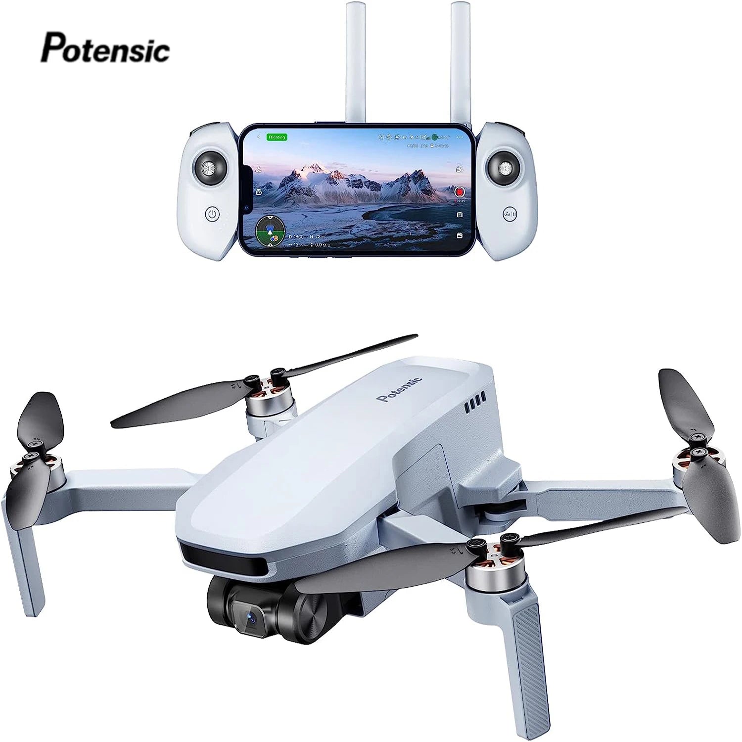 Potensic ATOM SE GPS Drone Under 249g – 4K Camera, 4KM Transmission, GPS Return to Home, Follow Me & Waypoint Flight