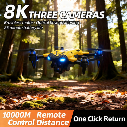 B9 Pro RC Drone with Dual HD Cameras – 4K/1080P FPV, Optical Flow Positioning, Altitude Hold & Foldable Design